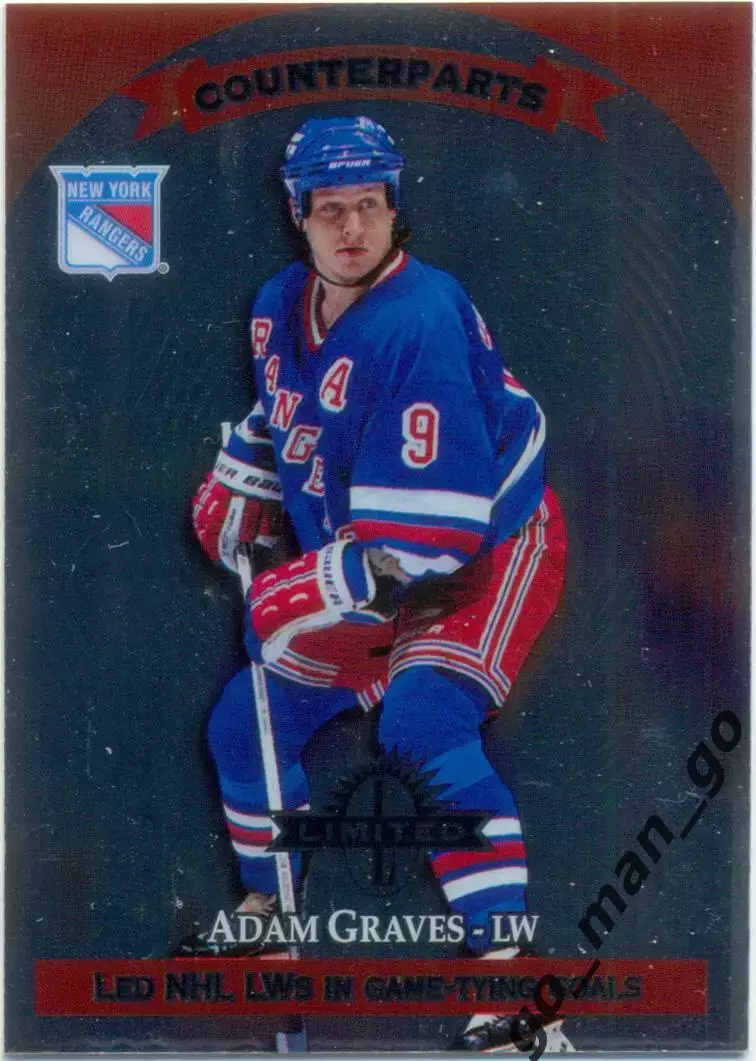 Adam Graves Rangers Keith Jones Colorado Avalanche Donruss Limited 1997-1998, 18