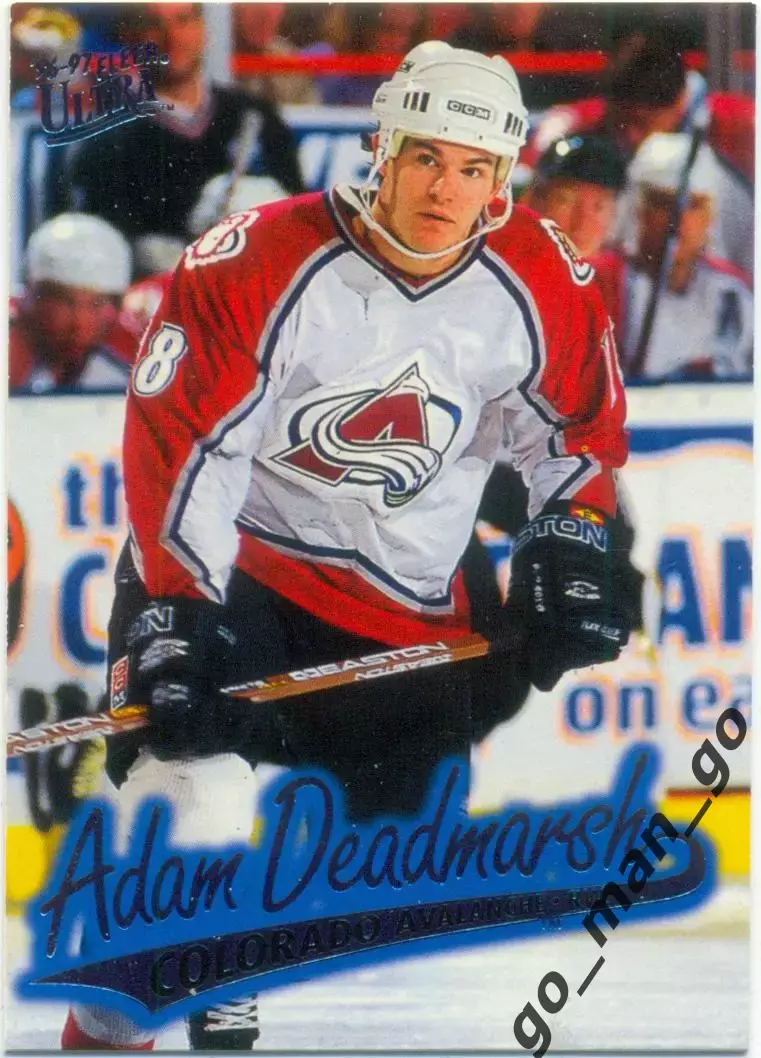 Adam Deadmarsh (Colorado Avalanche). Fleer Ultra NHL 1996-1997, № 34.