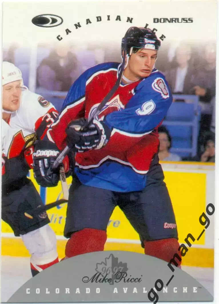 Mike Ricci (Colorado Avalanche). Donruss Canadian Ice NHL 1996-1997, № 99.
