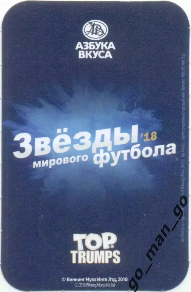 Лионель Месси (Барселона). Top Trumps. Звёзды мирового футбола 2018. 1