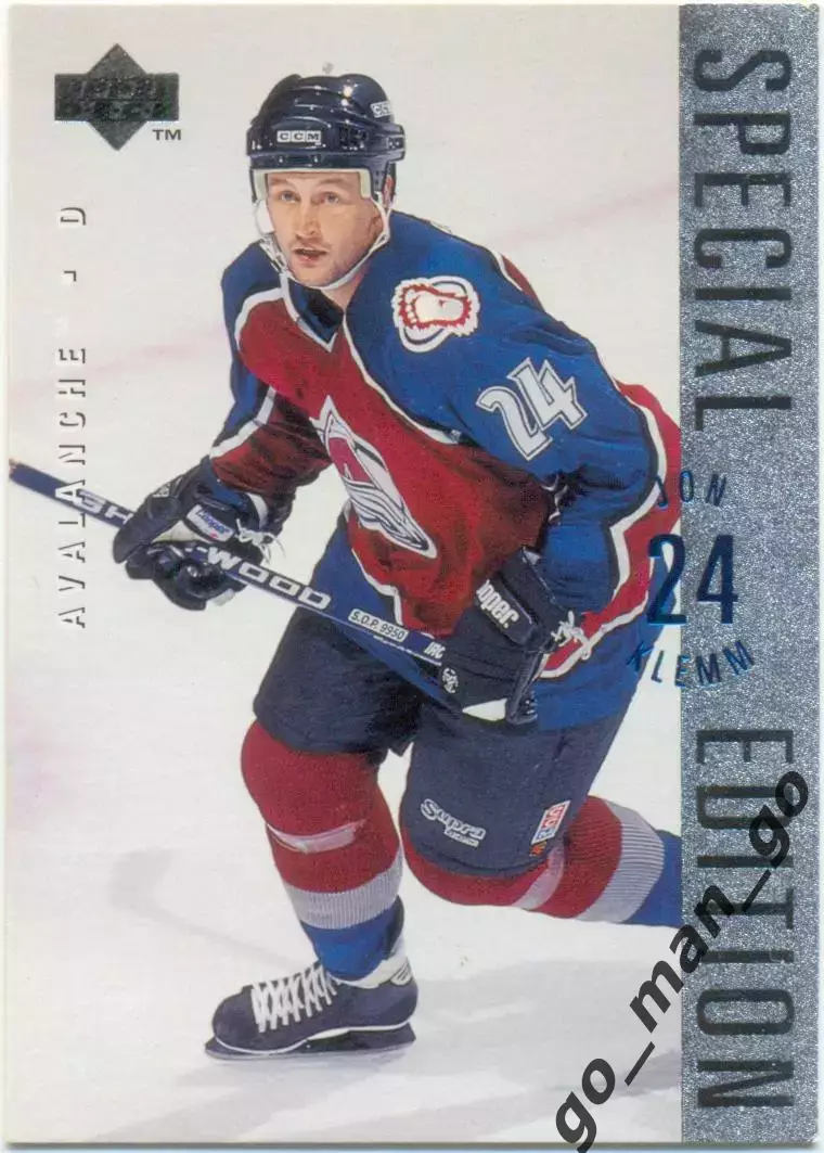 Jon Klemm (Colorado Avalanche). Upper Deck Special Edition NHL 1995-1996, № SE20