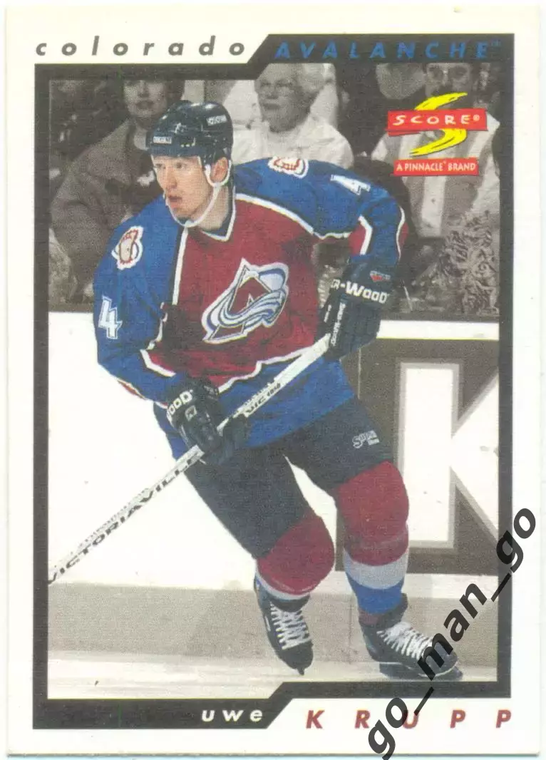 Uwe Krupp (Colorado Avalanche). Score Golden Blades NHL 1996-1997. № 175.