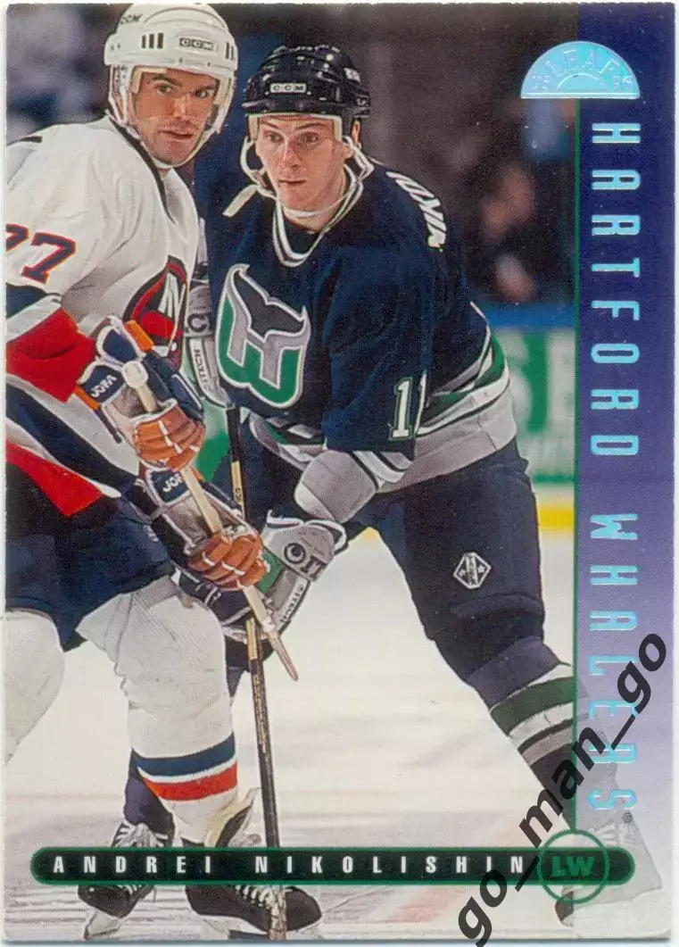 Andrei Nikolishin / Андрей Николишин (Hartford Whalers). Leaf NHL 1995-1996 № 11