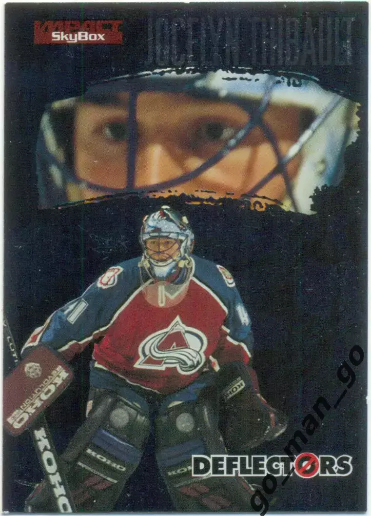 Jocelyn Thibault (Colorado Avalanche) SkyBox Impact Deflectors NHL 1995-1996 № 7