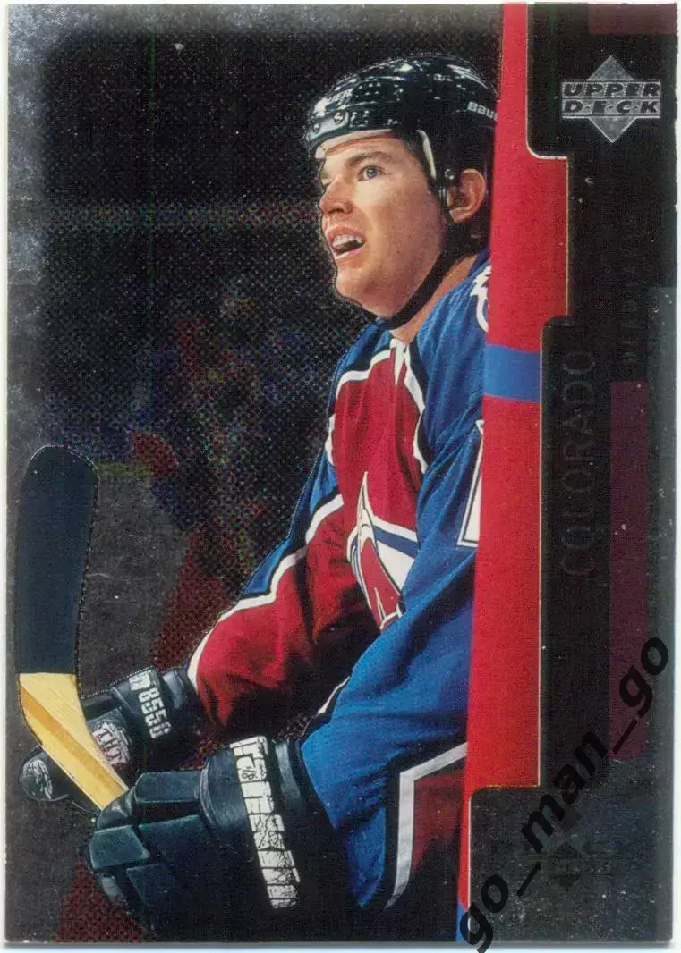 Adam Deadmarsh (Colorado Avalanche). Upper Deck Black Diamond NHL 1997-1998 № 75