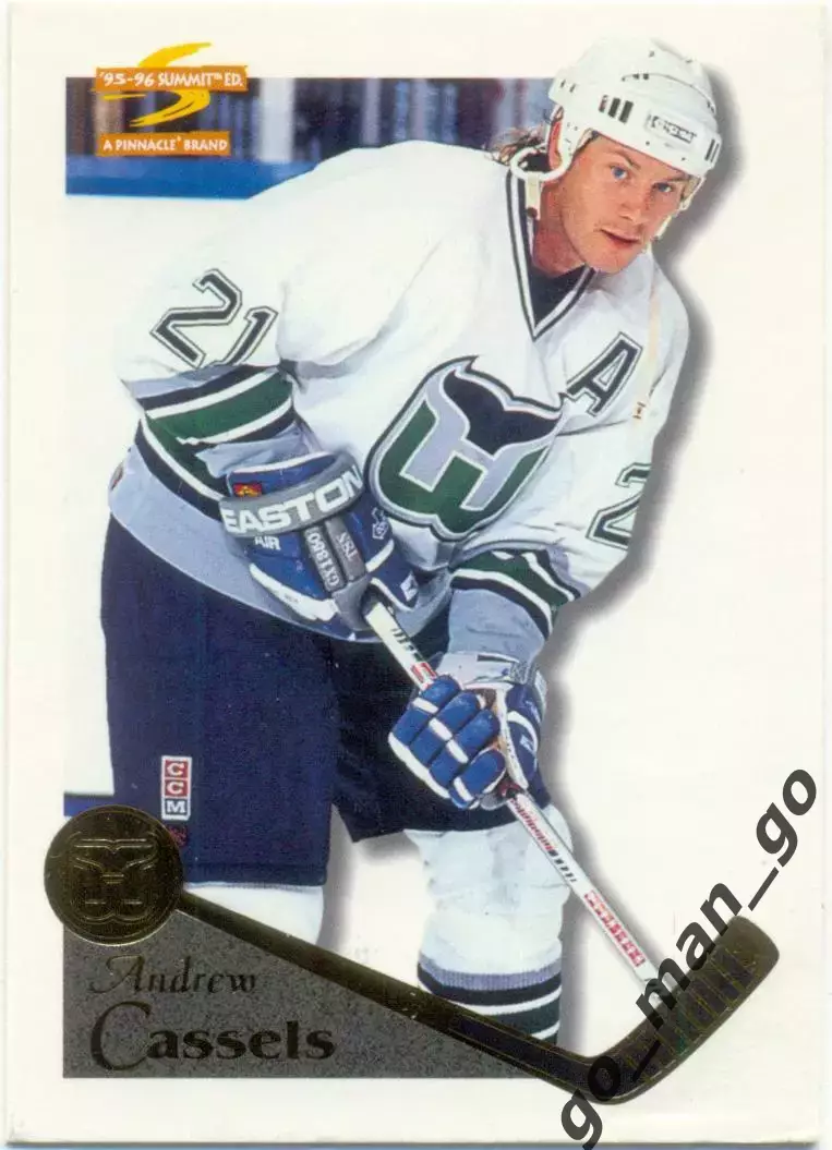 Andrew Cassels (Hartford Whalers). Pinnacle Summit NHL 1995-1996, № 158.