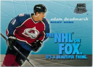 Adam Deadmarsh (Colorado Avalanche). SkyBox Impact NHL on Fox 1995-1996, № 4.