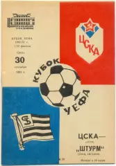 ЦСКА Москва – ШТУРМ Грац 30.09.1981, кубок УЕФА, 1/32 финала.