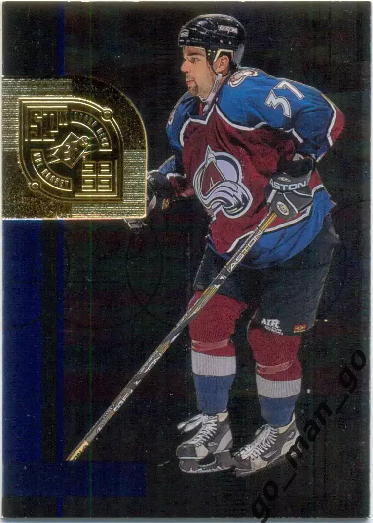 Chris Drury (Colorado Avalanche). Upper Deck SPX NHL 1998-1999, № 37.