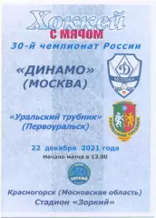 ДИНАМО Москва – УРАЛЬСКИЙ ТРУБНИК Первоуральск 22.12.2021.