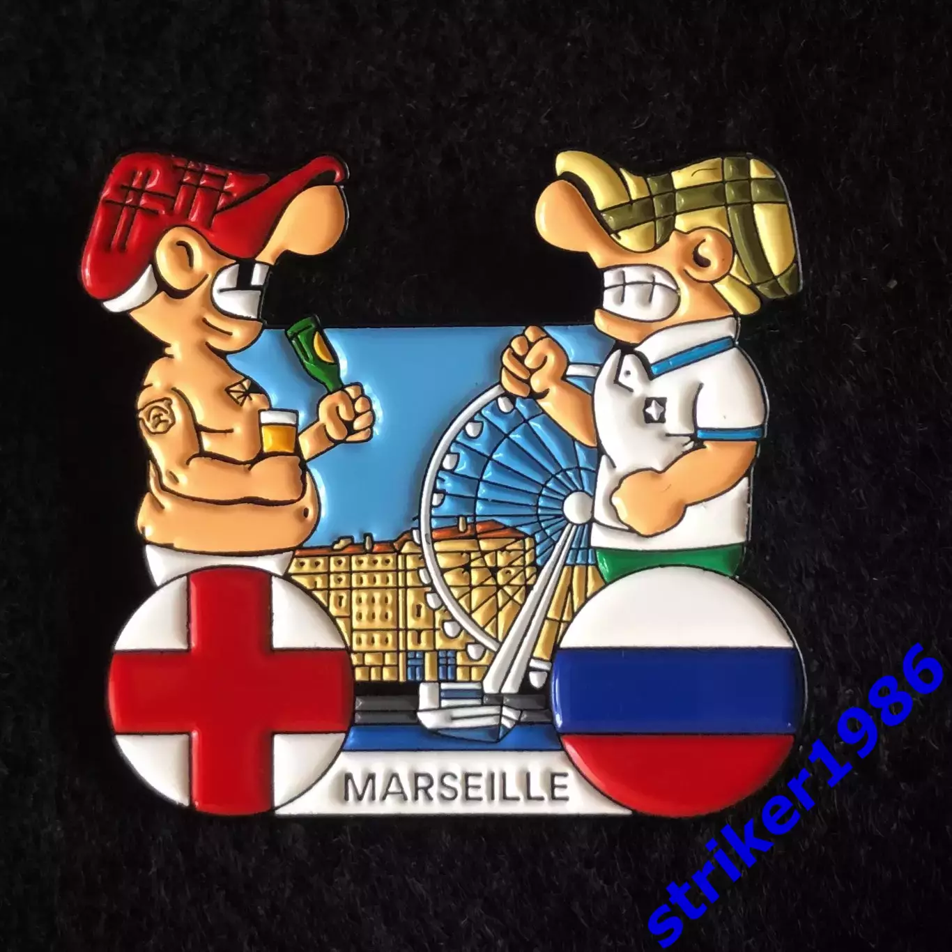 Значок andy capp Англия - Россия